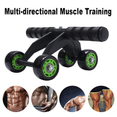 Four-Wheel Abdominal Roller for Home Exercise