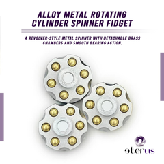 Metal Alloy Rotating Cylinder Spinner Fidget