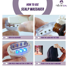 Electric Oil Applicator and Vibration Scalp Massager 2 in 1.