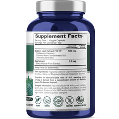NusaPure Mullein Leaf Capsules 10:1 Extract