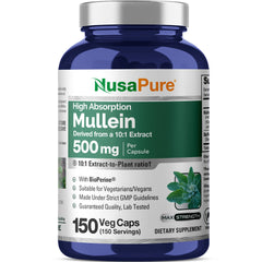 NusaPure Mullein Leaf Capsules 10:1 Extract
