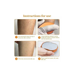 Beautycarebag Hair Eraser for Women and Men, Reusable Hair Remover Device Magic Painless Exfoliation Hair Removal Tool, Magic Hair Eraser for Back Arms Legs