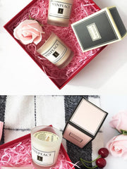 Handmade Soy Wax Scented Candle with Glass Holder