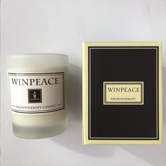 Handmade Soy Wax Scented Candle with Glass Holder