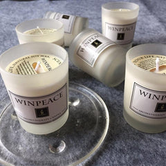Handmade Soy Wax Scented Candle with Glass Holder