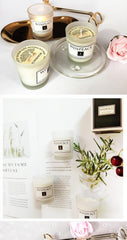 Handmade Soy Wax Scented Candle with Glass Holder