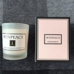 Handmade Soy Wax Scented Candle with Glass Holder