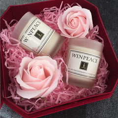 Handmade Soy Wax Scented Candle with Glass Holder