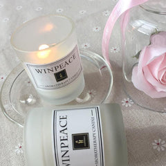 Handmade Soy Wax Scented Candle with Glass Holder