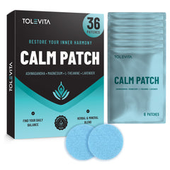 Calm Patches with GABA, Ashwagandha & L-Theanine – 36 Patches