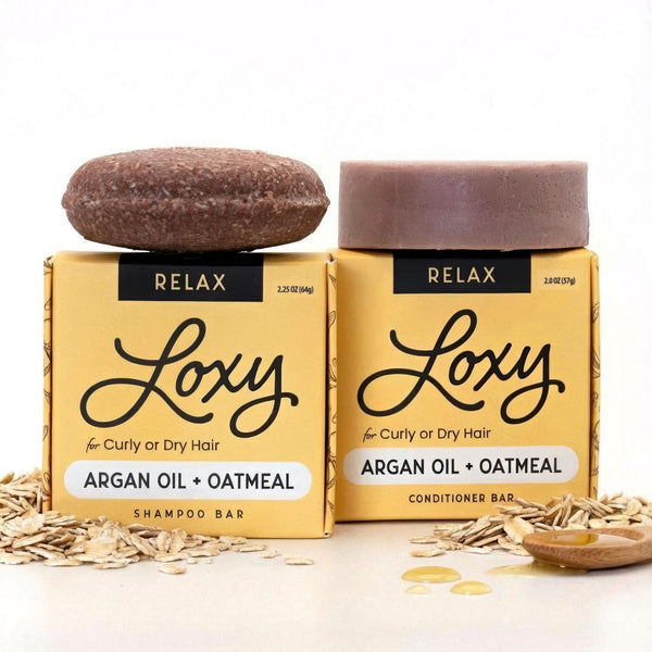 RELAX Moisturizing Shampoo & Conditioner Bar with Argan Oil